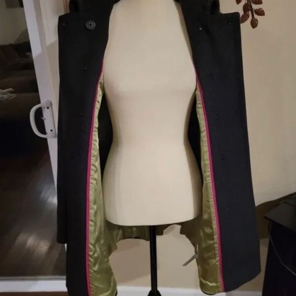 J. Crew wool pea coat. button up, fully lined, size 10 - Picture 2 of 5